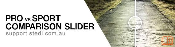 STEDI Type X Pro vs Sport Comparison Slider