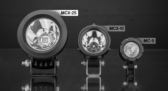 MCX-25 LED Motorbike Light Size